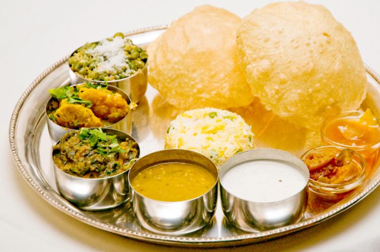 Vegetarian-indian-food-thali